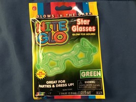 Nite Glo Star Glasses Green *NEW* g1 - $7.99