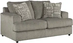 Signature Design by Ashley Soletren Contemporary Chenille Loveseat with ... - $1,564.99