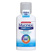 Mucinex Fast-Max All In One Cold &amp; Flu Relief Liquid 6 fl oz Exp 05/2025... - £18.54 GBP