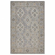 HomeRoots 395908 5 x 8 ft. Blue &amp; Tan Traditional Area Rug - £239.69 GBP