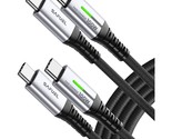 Usb C To Usb C Cable, [2-Pack 6.6Ft] 100W Pd 5A Fast Charging Type C To ... - $16.99