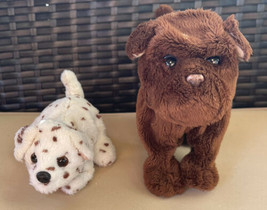 2009 FurReal Friends 6” Newborn Chocolate Lab Puppy Dog &amp; Mini 4” Both Move Bark - £12.77 GBP