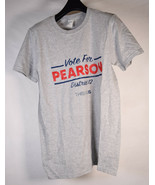 T-Shirt Vote For Pearson Gray SS Top S New - $27.08 CAD