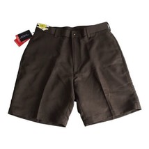 Roundtree &amp; Yorke Mens Shorts Adult Size  34x9 Brown Flat Front Pockets NEW - £19.74 GBP