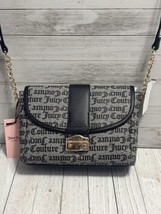 Juicy Couture Fashionista Shoulder Bag Black/White NEW - £37.36 GBP