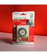 Westinghouse 2 Outlet Daily Timer. Indoor. Set It &amp; Forget It. Easy To S... - €8,19 EUR
