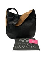 Vince Camuto Anais Leather Hobo Shoulder Bag Nero Multi W/ Dust Bag - $95.06 CAD