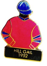 HILL GAIL - 1952 Kentucky Derby Winner Jockey Silks Pin - £15.98 GBP