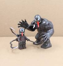 2pcs Big Size Riot and Baby Riot Marvel Venom Spider-Man Minifigures Set - £7.89 GBP