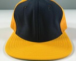 Vintage Truckerhut Jungen Jugend Größe Mais Gelb Und Blau New Era pro Mo... - $14.80