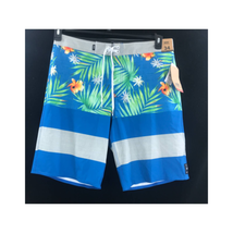 Vans Tropical Board Shorts Floral Green Blue Size 34 New - £19.41 GBP