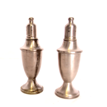 Vintage Web Pewter Salt And Pepper Shakers Weighted See Photo&#39;s to see all sides - £8.23 GBP
