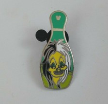 Disney Bowling Pin Villians Cruella De Ville Hidden Mickey #4 Of 10 Trading Pin - £3.49 GBP