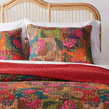 Greenland Home Fashions Jewel Multicolored Cotton Pillow Sham - £43.15 GBP