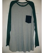 Foundry Men&#39;s Big &amp; Tall Long Sleeve Pullover 2XLT Teal Snow NEW - $29.16 CAD