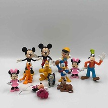 Disney Miscellaneous Mickey Mouse Pluto Minnie Figures Lot - £15.37 GBP