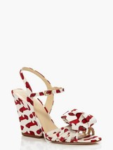 SOLD-OUT ***RARE*** KATE SPADE New York IVANA Wedge SANDALS Red AUTOBAHN... - £249.50 GBP