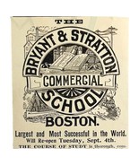 Bryant &amp; Stratton Commercial College 1894 Advertisement Victorian 7 ADBN1jj - $14.99