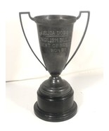 Vintage Silverplate Trophy Cup Dog Show English Bulldog Best Of Breed 1935 - £194.68 GBP