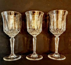 American Heritage Wine Glass LOT Goblet Stemware St George Crystal Jeann... - $39.51