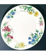 Geranium Flowers Oneida Majesticware Dinner Plates Romantic Regency 10 3/4&quot; - $17.95