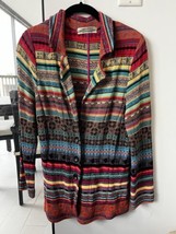 ALDOMARTINS Cardigan Multicolor Button Front Knit Long sleeve Size S/M - £58.25 GBP