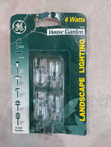 23DD11 Ge Landscape Light Bulbs: 12V, 4W, 4 Pack, #901/BP4, New - £6.01 GBP