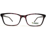 EGreen Eyeglasses Frames SECURE CURRANT Purple Tortoise Square 53-16-140 - $46.53