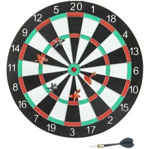 Dartboard Game Set 6 darts 2 Sided Board 15in Indoor Outdoor Game Gift Idea - $274.11 MXN