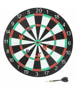 Dartboard Game Set 6 darts 2 Sided Board 15in Indoor Outdoor Game Gift Idea - $270.28 MXN