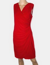 Last Tango Faux Wrap Women Red Cocktail Dress Size Large - £29.05 GBP