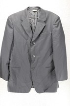 Vintage Donna Karan Men’s Textured Blazer, Sz 40R , Wool Charcoal - £62.15 GBP