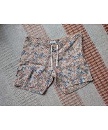 INDI + ASH Deck Shorts Men&#39;s XL Cotton Tiger Lily Floral Block Print Dra... - $70.00