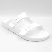 Sun + Stone Men Double Strap Footbed Slide Sandals Jude Size US 8 White EVA - £18.99 GBP