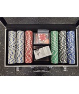 Poker Chips Aluminum Box Weighted Texas Hol&#39;dem Cards Cardinals Professi... - £27.57 GBP