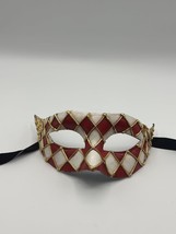 Arlecchino mask red - $49.00
