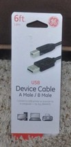 6 Ft USB Printer Scanner Cable A To B Type Male Device Cord Brother Dell Etc NIB - £5.44 GBP