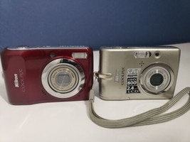 Nikon Coolpix Digital Cameras L20 L11 (Lot of 2)*FOR PARTS OR REPAIR* - £19.83 GBP