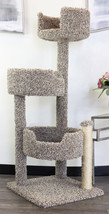 PREMIER DELUXE CAT TREE - 51.5&quot; TALL - FREE SHIPPING IN THE U.S. - £119.86 GBP