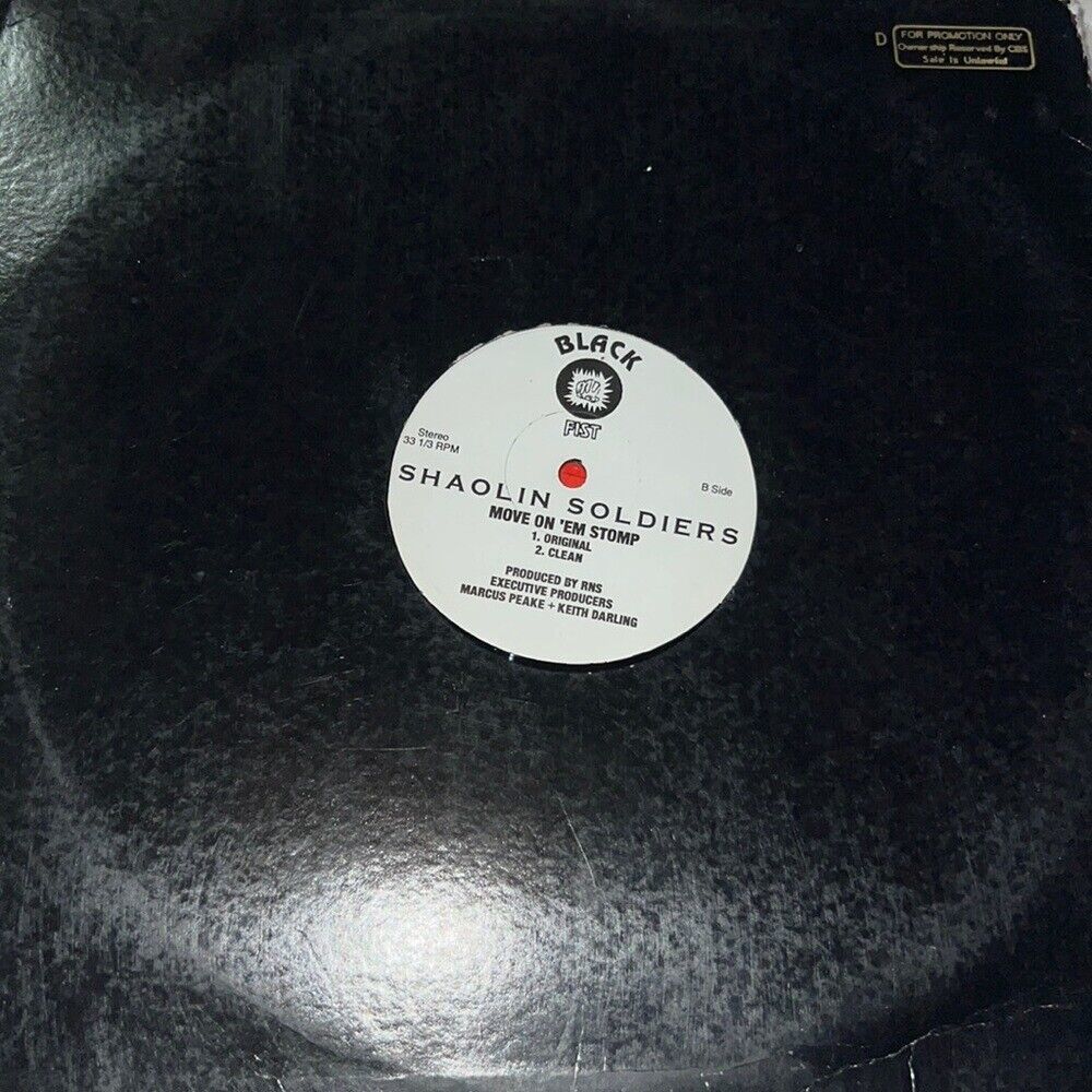Black Fist Shaolin Soldiers Move on &#39;em Stomp King Just Warriors Drum 12... - $11.76