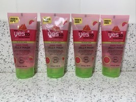 4X - Yes to Watermelon Light Hydration Super Fresh Jelly Mask Moisturizing - £3.09 GBP