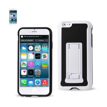 Reiko Iphone 6 Plus Hybrid Heavy Duty Case With Vertical Kickstand In Black Whi - £6.28 GBP