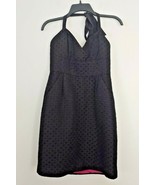 Shoshanna Womens Knee Length Halter Neck Sleeveless Textured Dress Black... - $561.68 MXN