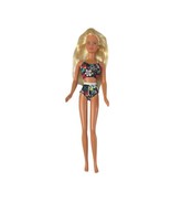 Mattel Hawaii Barbie Doll Black Floral Swimsuit 12 Inch 1995 Vintage Bar... - $276.85 MXN