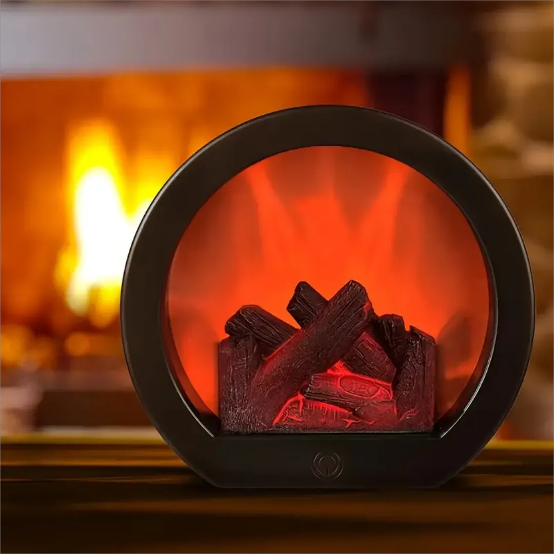 1pc Retro Simulation Fireplace Flame Lamp Log Effect Fire Comfortable Home - $23.01+
