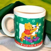 Vintage Winnie the Pooh &amp; Tigger Jingle Bells Ceramic Christmas Mug-Disney - $124.17 MXN