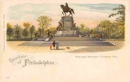 Washington Monument Fairmount Park Souvenir Philadelphia PA 1900c Grimm postcard - £7.87 GBP