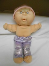 Vtg Signed Mattel Cabbage Patch kids cloth Doll in beanie hat glitter pants 12&quot; - £11.14 GBP