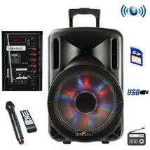 beFree Sound 12 Inch Bluetooth Rechargeable Party Speaker With Illuminat... - $89.99