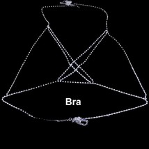 Dy chain crystal underwear jewelry for women cross rhinestone body lingerie bra jewelry thumb200